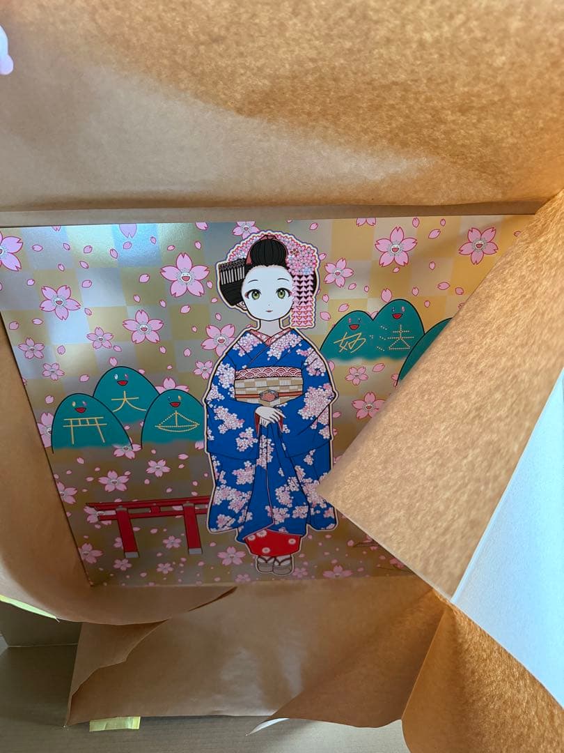 春の京都の舞妓さん　村上隆ポスター