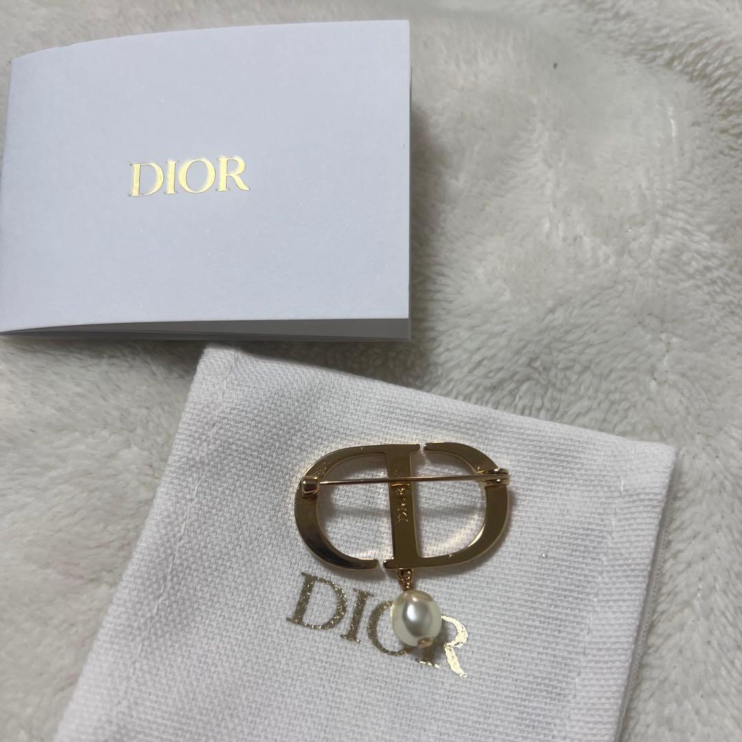 【K】Dior Petit CD ブローチ ゴールド