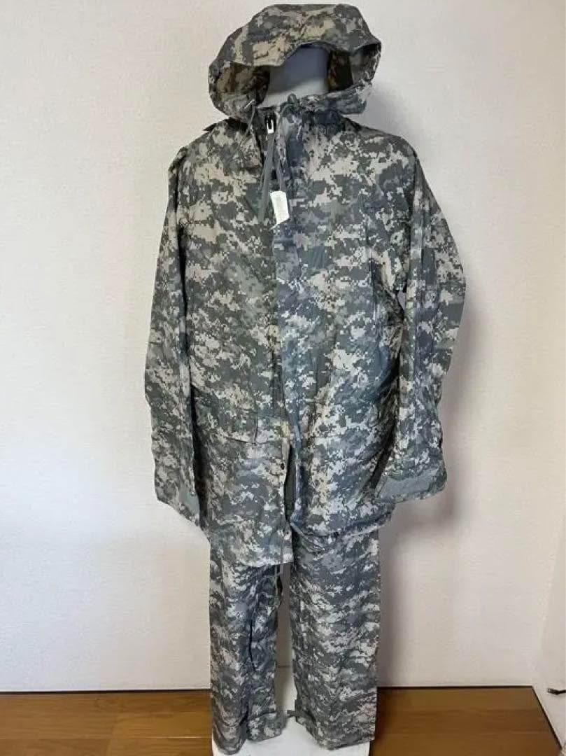 米軍 実物 レインパーカー ACU 上下