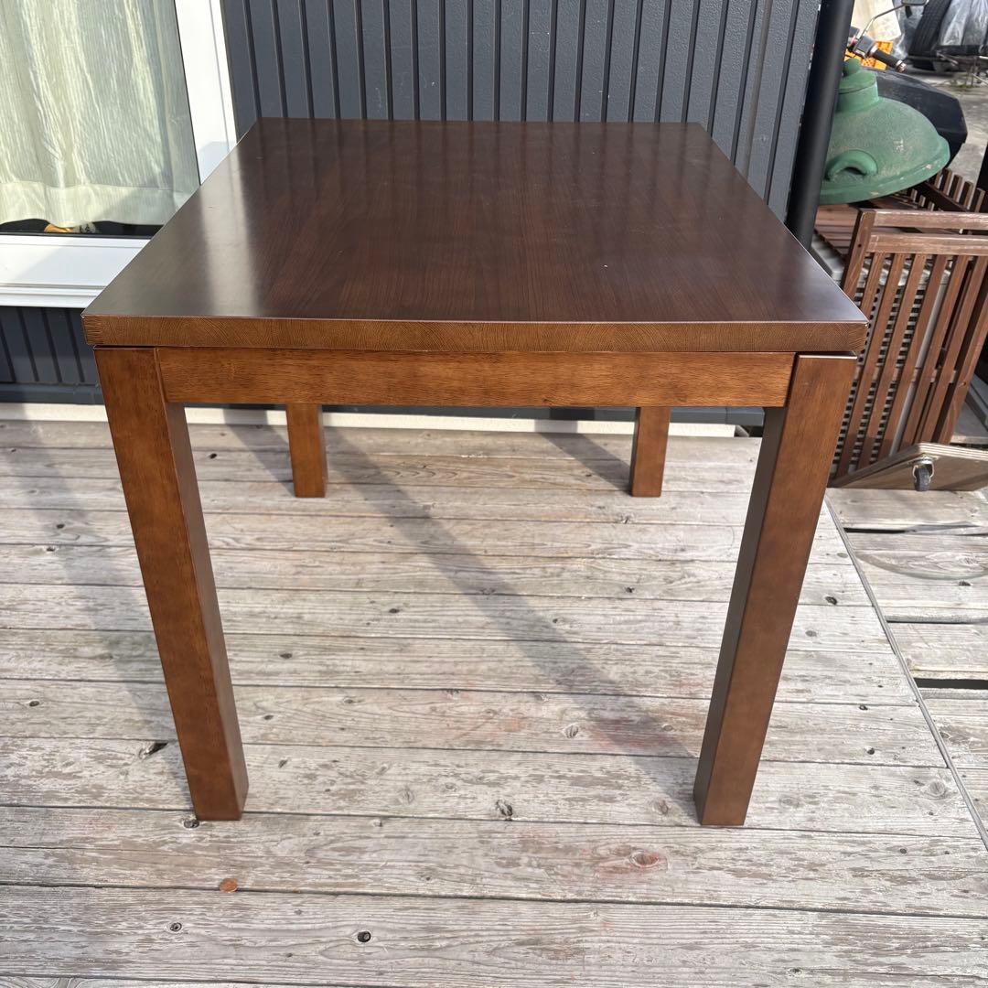 山善 木製 ダイニングコタツテーブル デスクこたつ こたつ布団セット センター