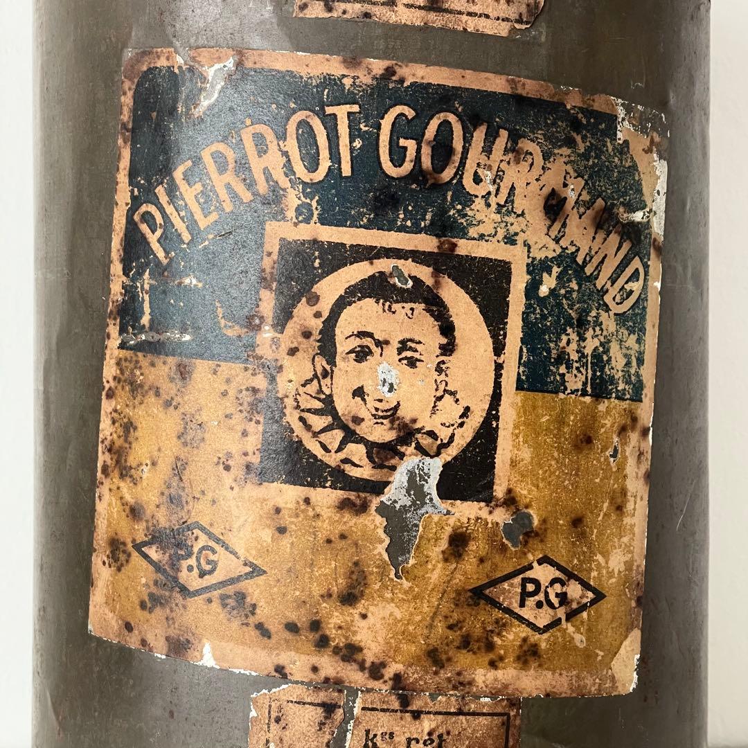 フランスアンティーク PIERROT GOURMAND ピエログルマン TIN缶
