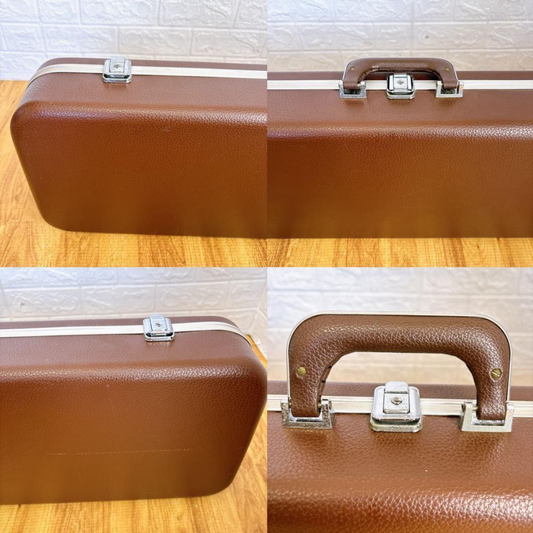 高級　三味線　専用　ハードケース　和楽器ケース　ハード　レザー調　ブラウン