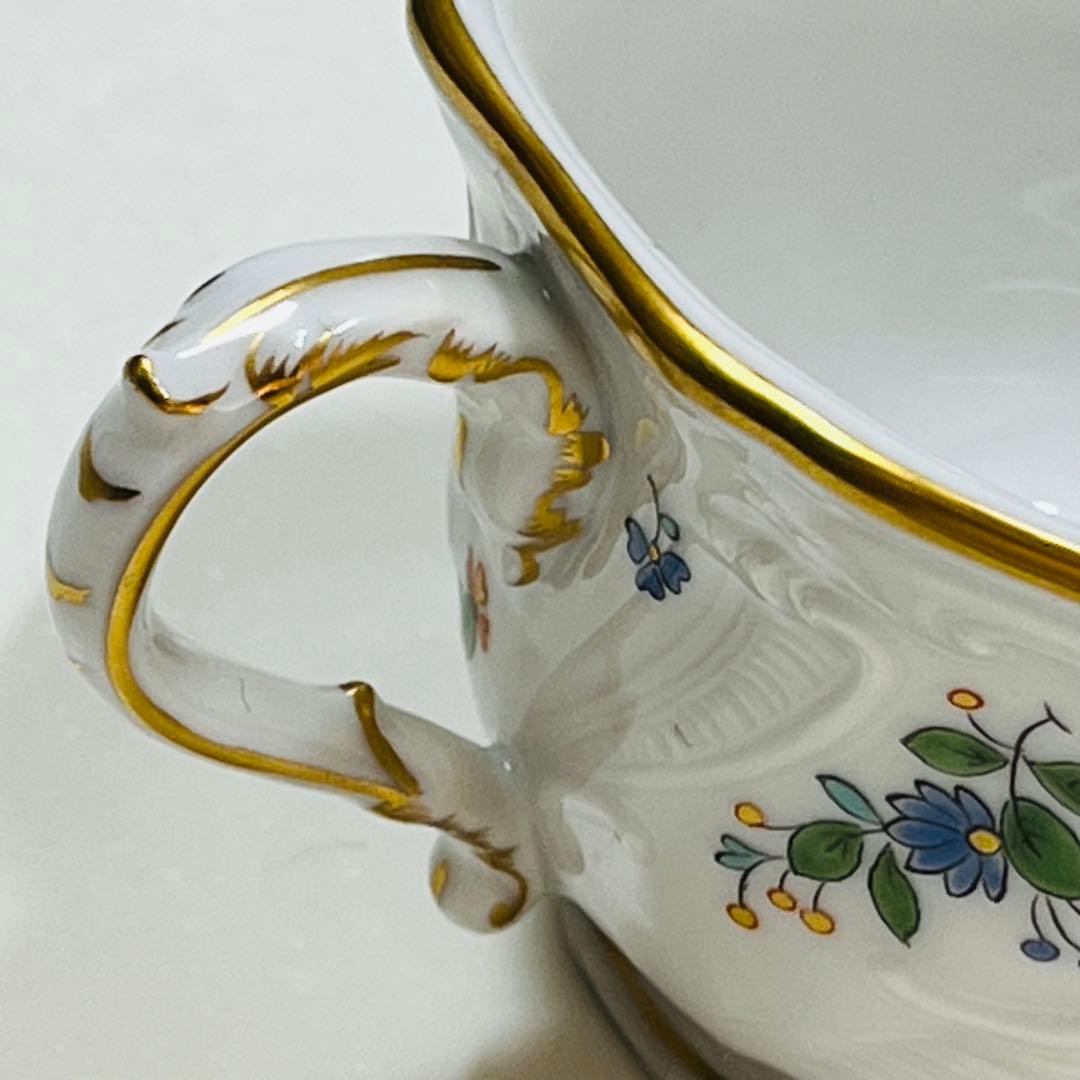 マイセン 散らし小花 ティーカップ＆ソーサー 1級品 ノイ・マルセイユ