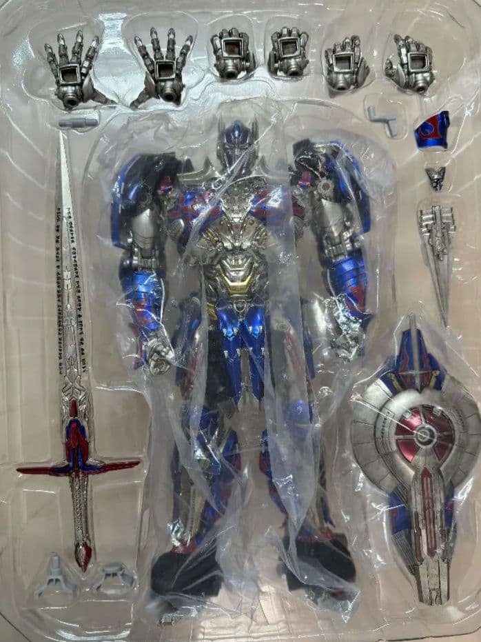美品 DLX オプティマスプライム 最後の騎士王 threezero スリーゼロ