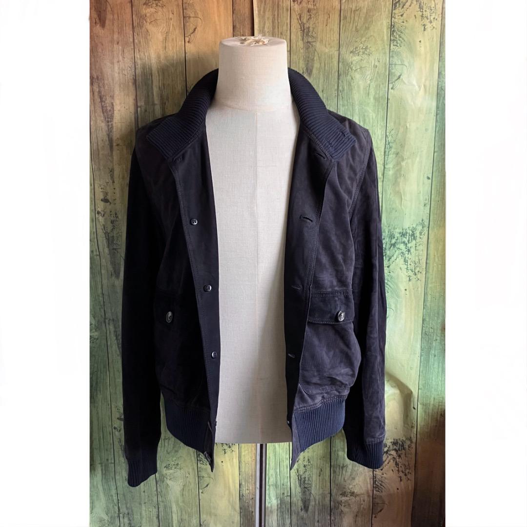 サルフラ　46 ジャケット　スウェード　Salfra ネイビー　Valstar