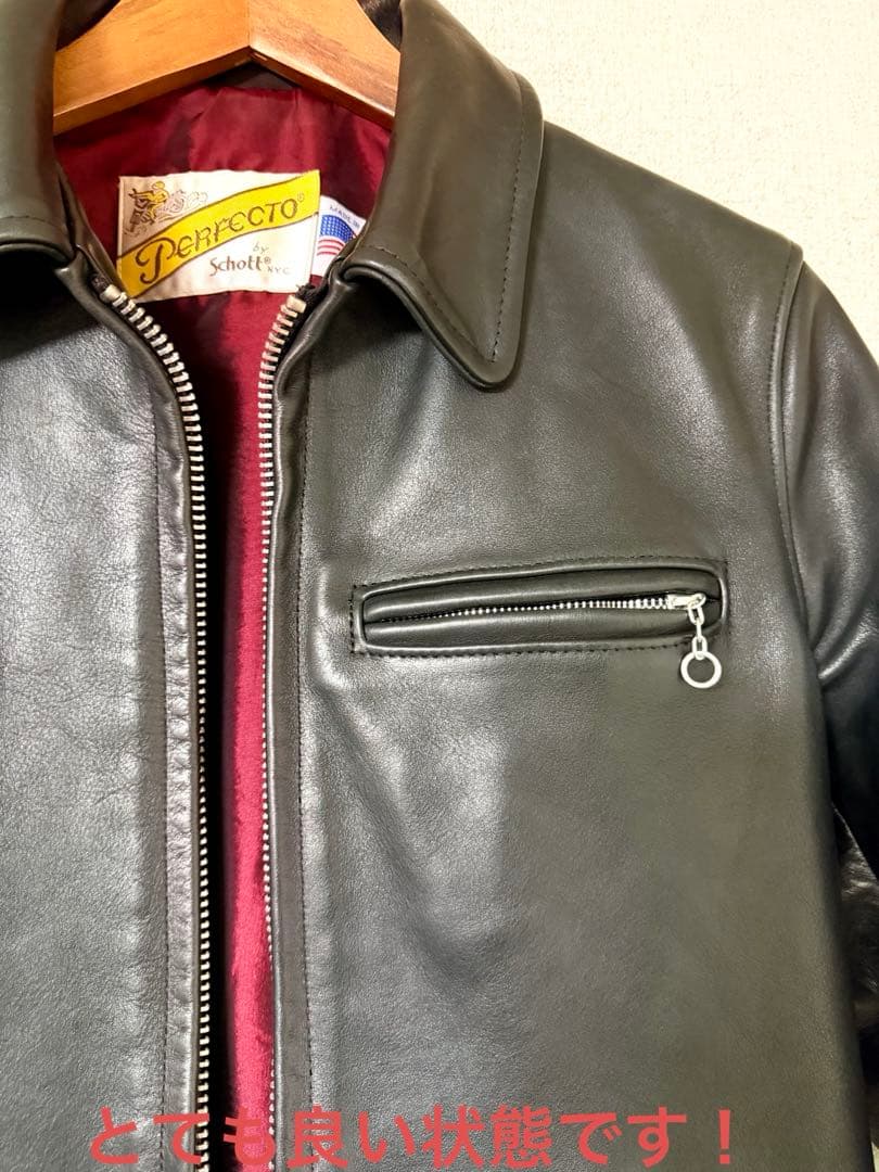 schott×united arrowsレザーシングルライダース 38