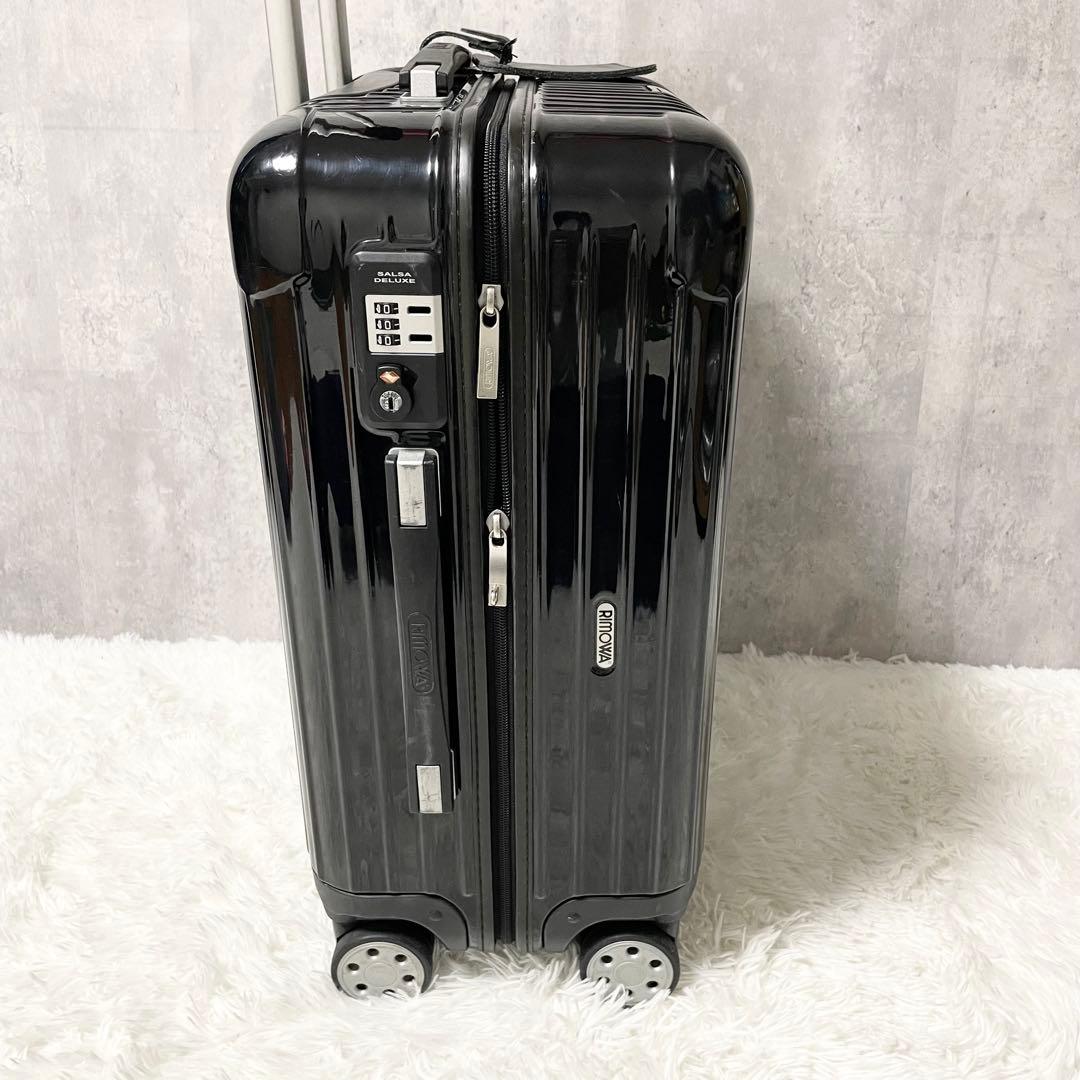 【美品】リモワ サルサデラックス 52L ブラック 4輪 スーツケース