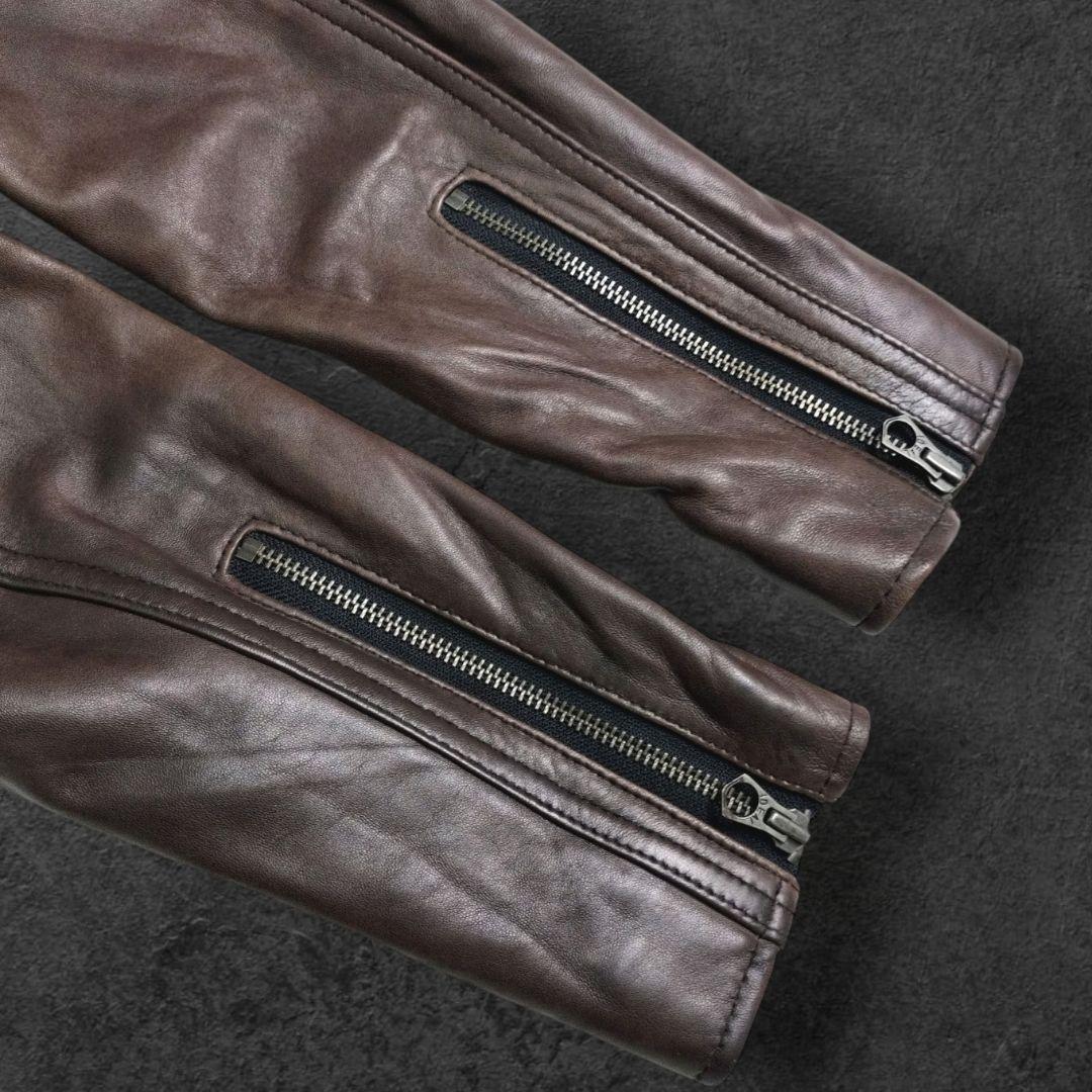 00s archive ラムレザー ファー　ジャケット ライダース 2way