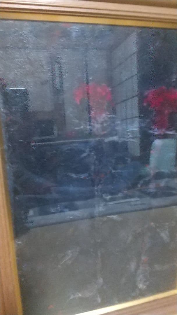 【吉岡 一】鶏頭花【絵画 油彩 油絵】額縁付き