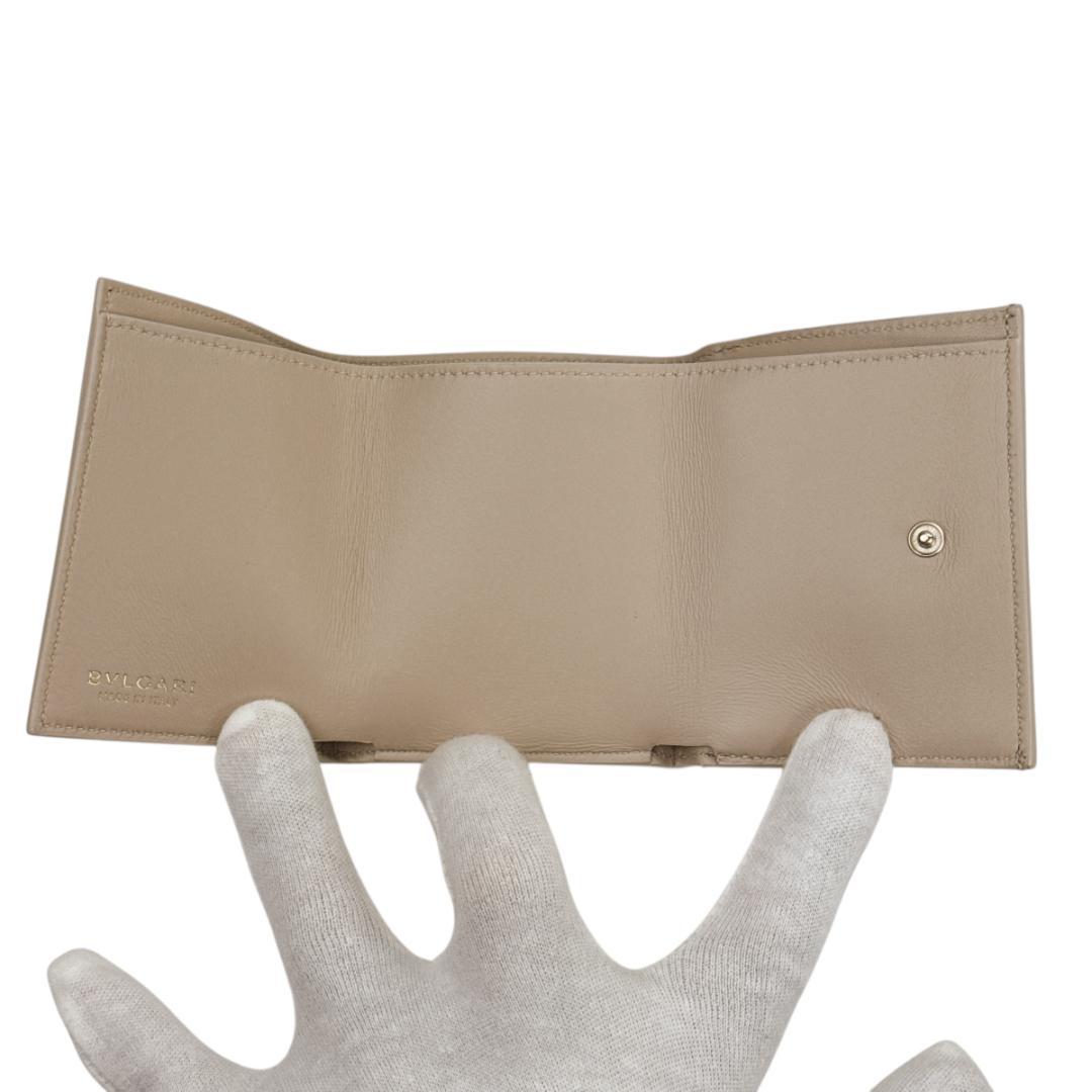 BVLGARI 三つ折り財布 コンパクトウォレット 289351 カルングスキン