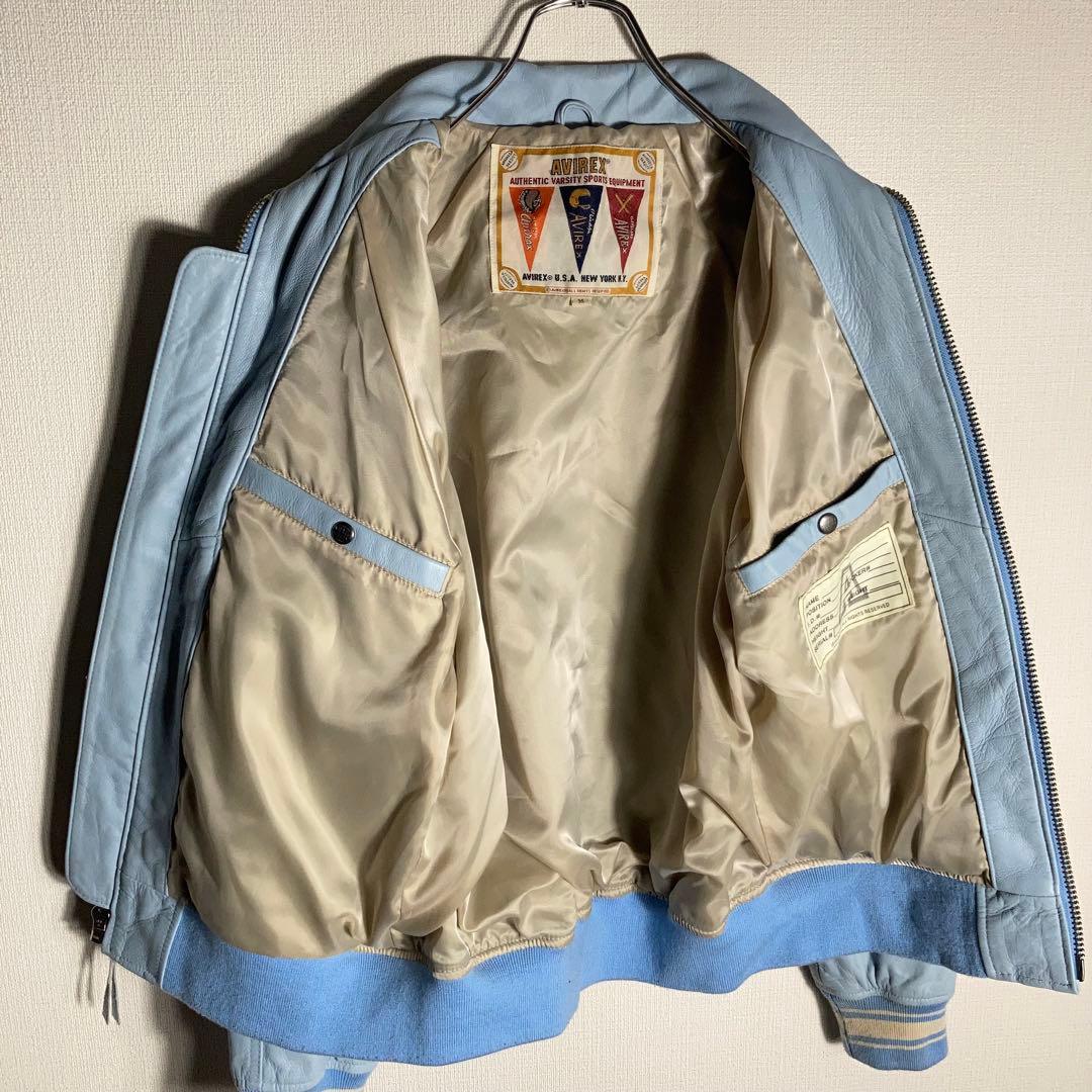 【Kaneee KEIJU着用】AVIREX レザージャケット 羊革 ラッパー.