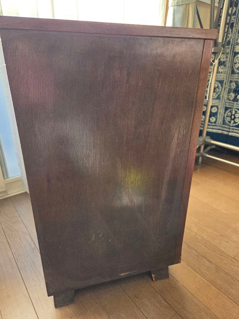 レコード収納キャビネット　レトロ 木製 収納 キャビネット 扉 整理箪笥