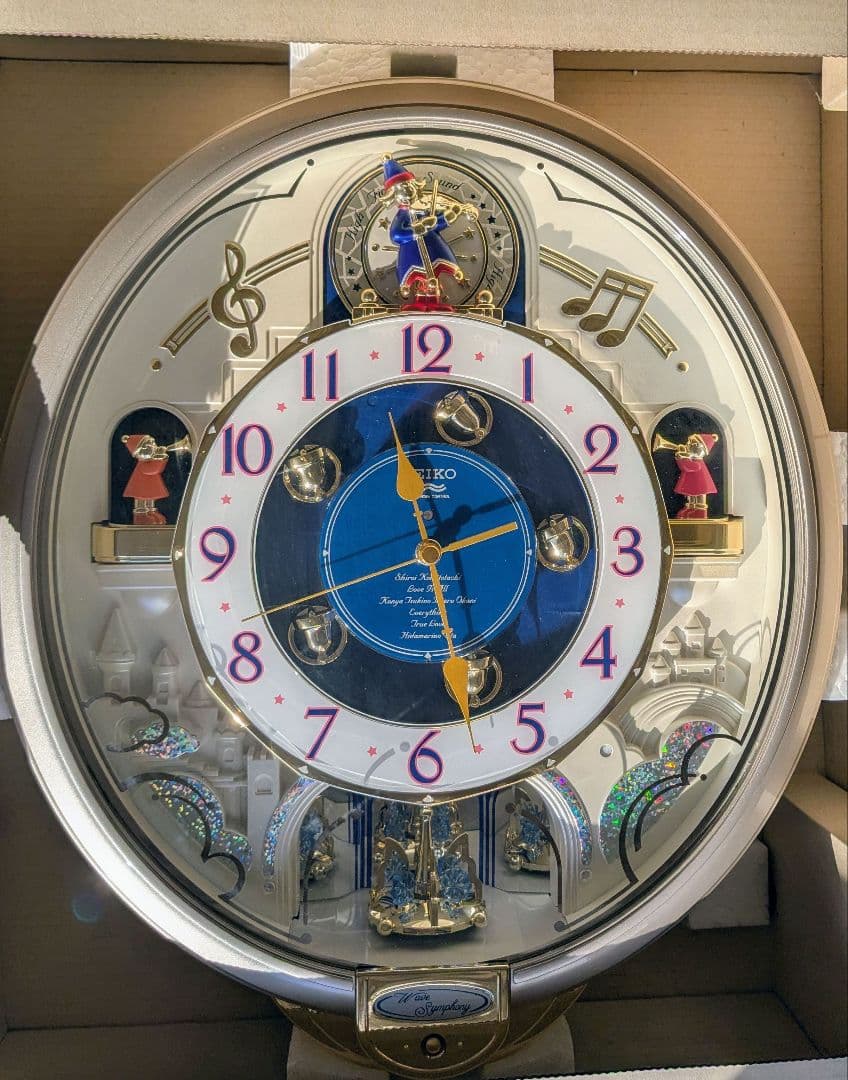 【未使用】SEIKO からくり時計 ウェーブシンフォニー 電波時計 RE555S