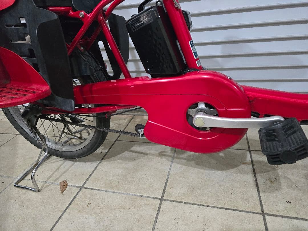 Panasonic 電動アシスト自転車 赤 チャイルドシート付き