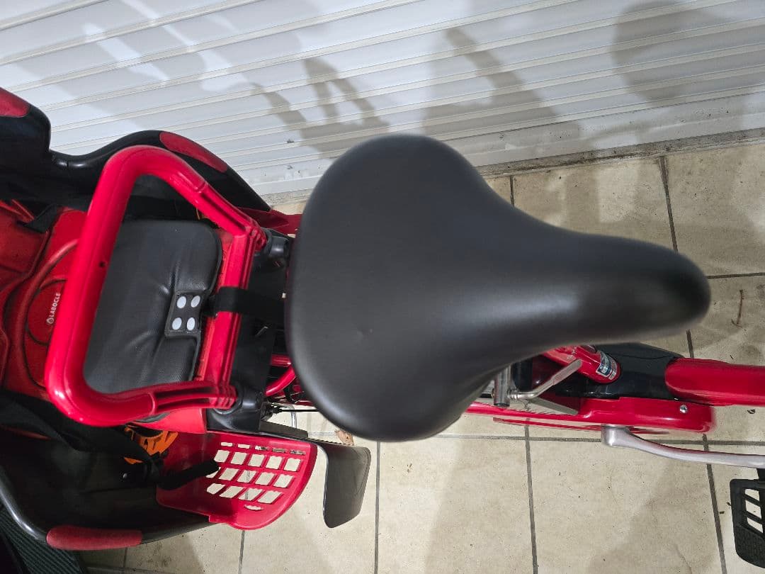 Panasonic 電動アシスト自転車 赤 チャイルドシート付き