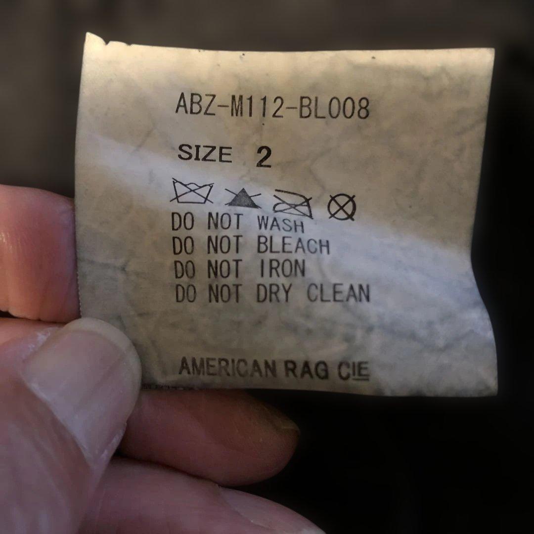 AMERICAN RAG CIEシープレザーヴィンテージ加工ライダース黒2サイズ