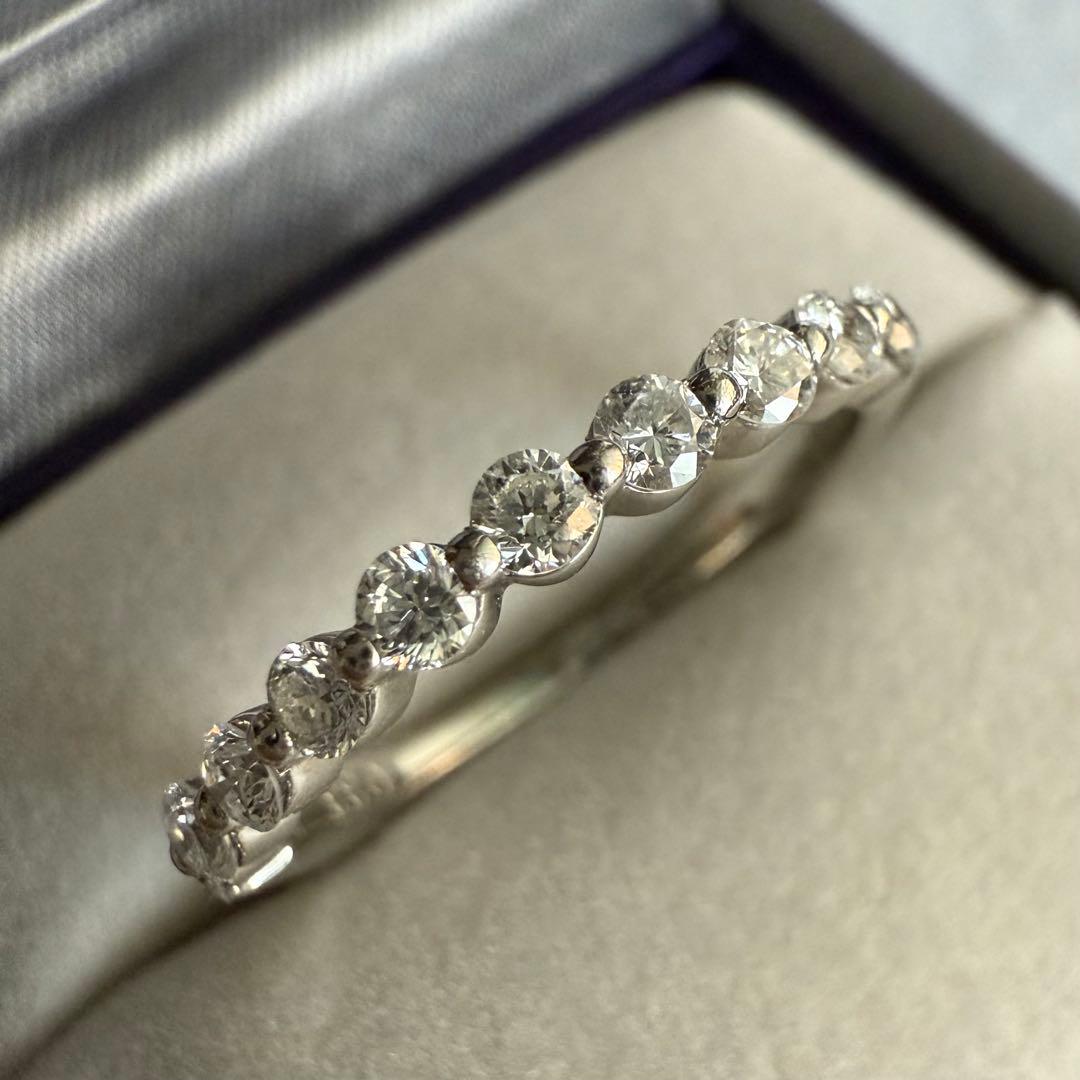 ヴァンドーム青山 ハーフエタニティ　ダイヤモンド リング プラチナ 0.33ct