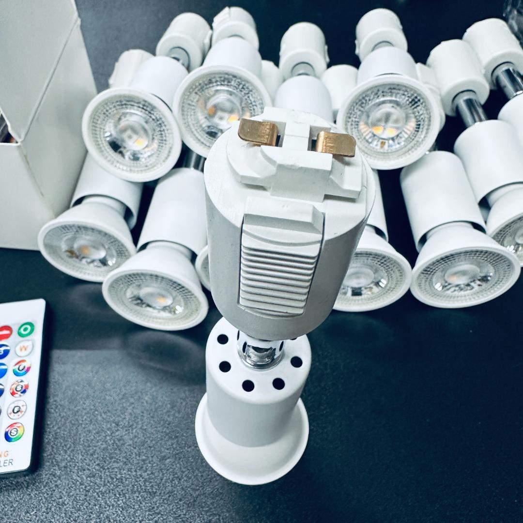 12個セット リモコン付き ダクトレール スポットライト 調光調色 40W