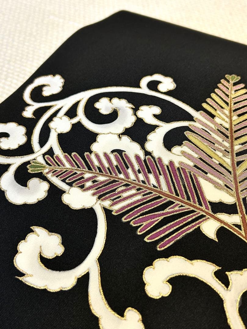 《専用出品でございます》菱健　糸目友禅　九寸名古屋帯　桐壺　五泉　塩瀬　染め帯