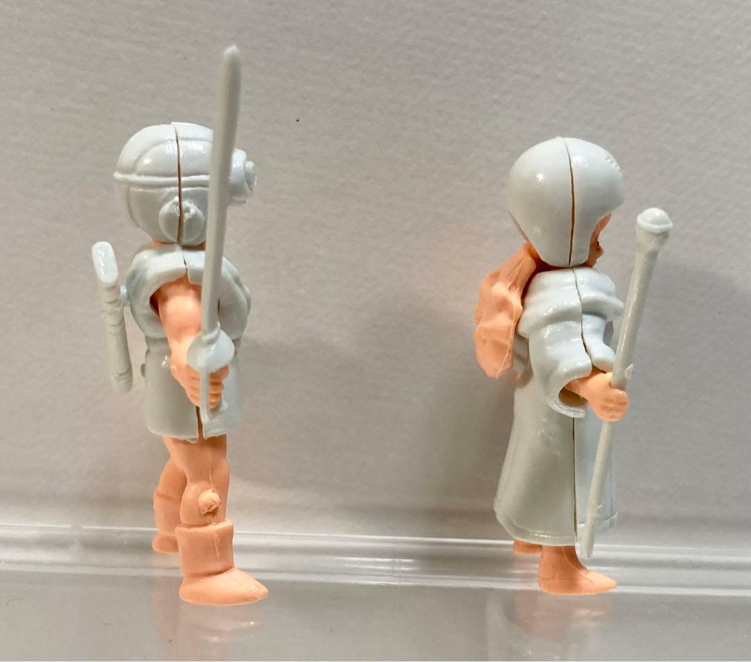 【当時モノ】ドラゴンクエスト　クロスアップ消しゴム　フィギュア 2体　セット