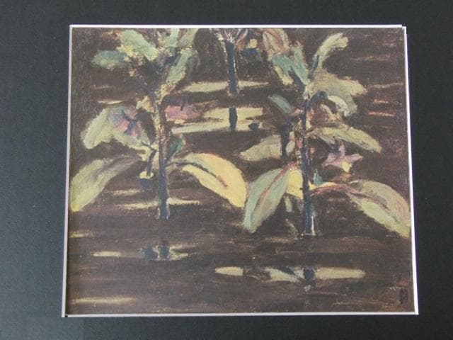 小絲源太郎、【雨後】、希少な大判額装用画集より、新品高級額装付