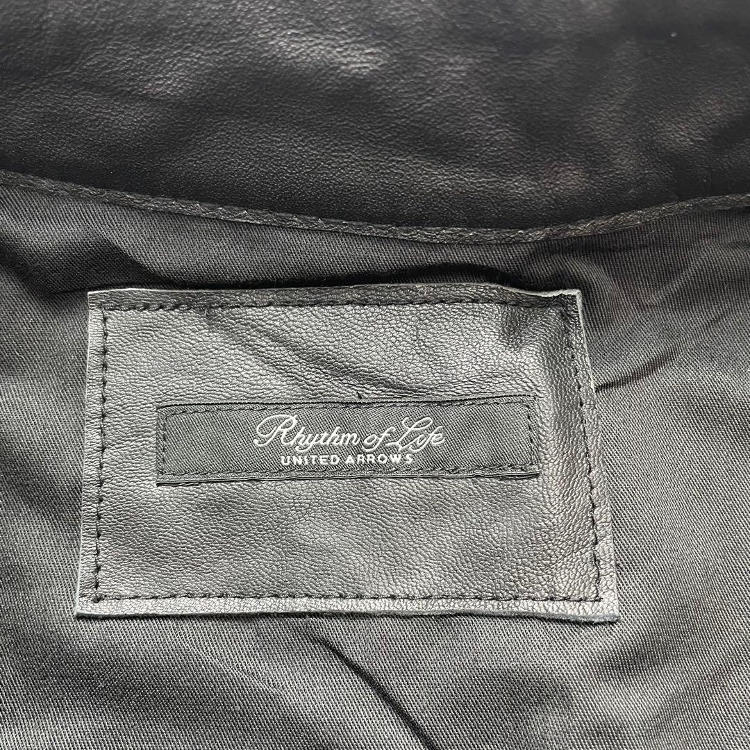 ユナイテッドアローズ Rhythm of Life レザーシングルライダース