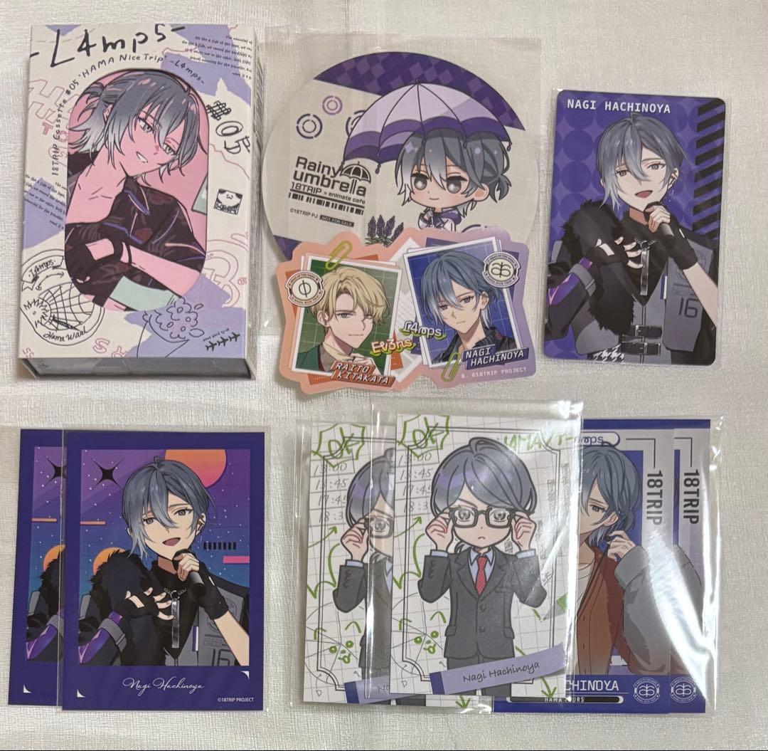 エイトリ 18TRIP 蜂乃屋凪 アクスタ おまんじゅう 缶バッジ