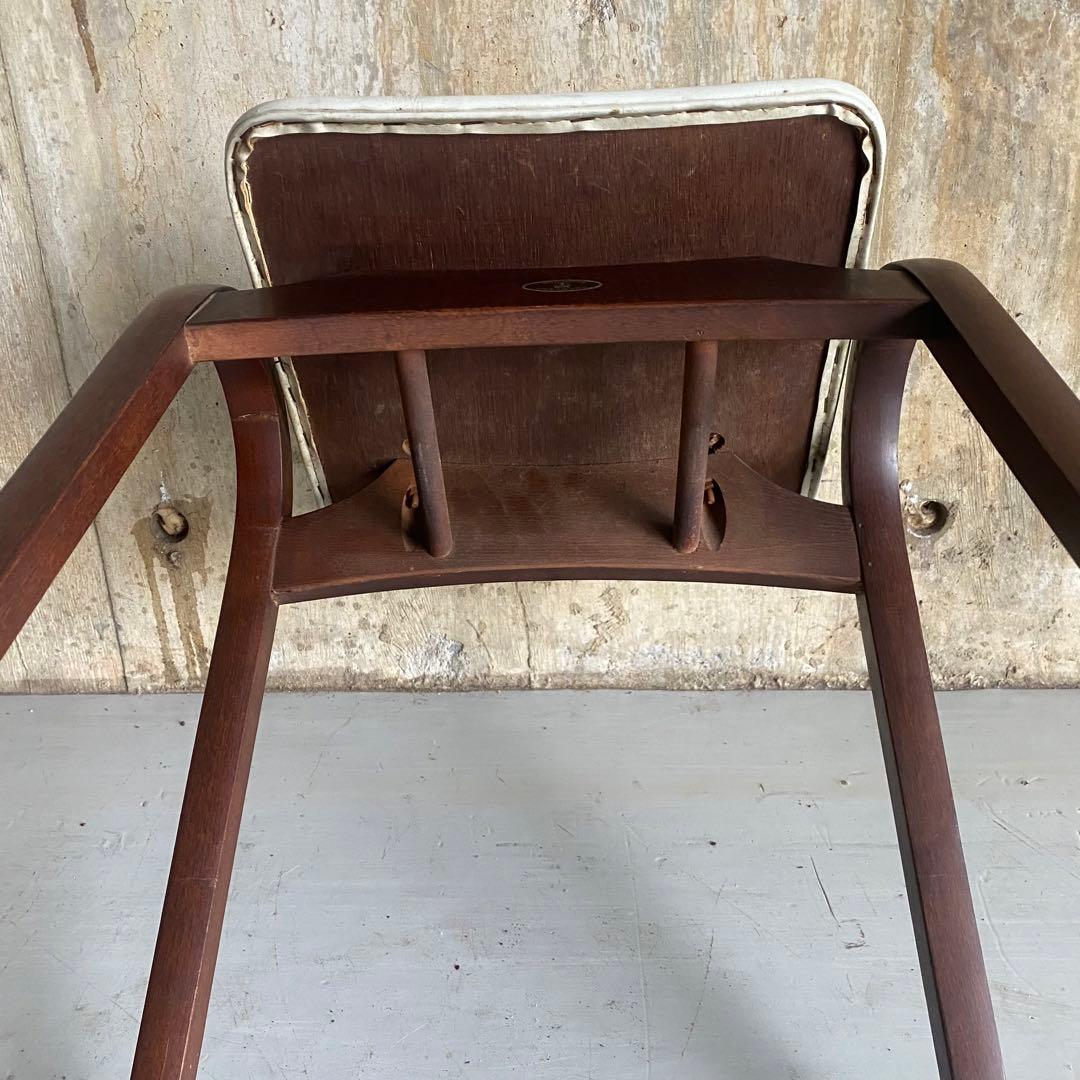 秋田木工　スタッキングスツール 剣持勇　ヴィンテージ　アンティーク　白