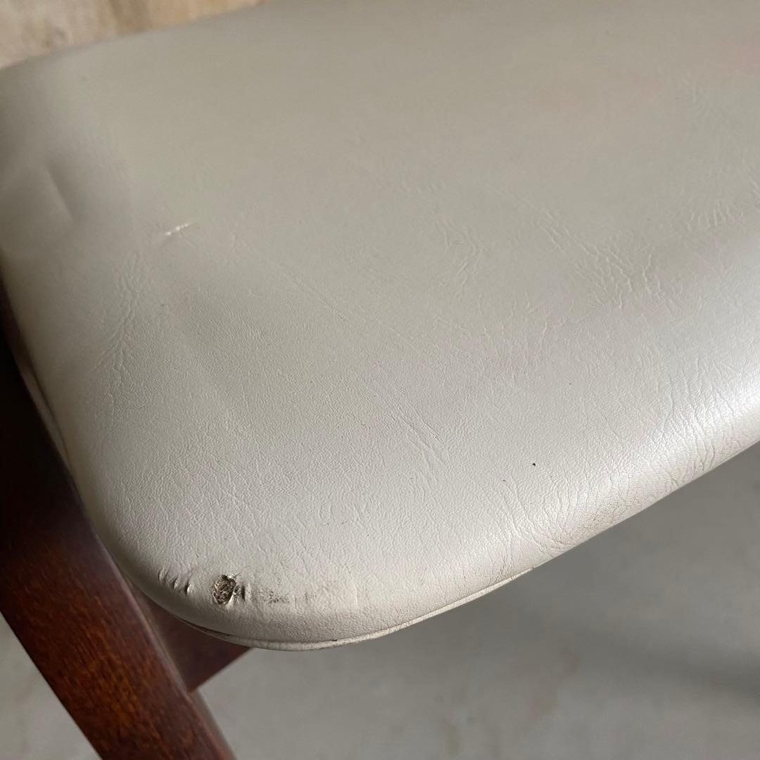 秋田木工　スタッキングスツール 剣持勇　ヴィンテージ　アンティーク　白