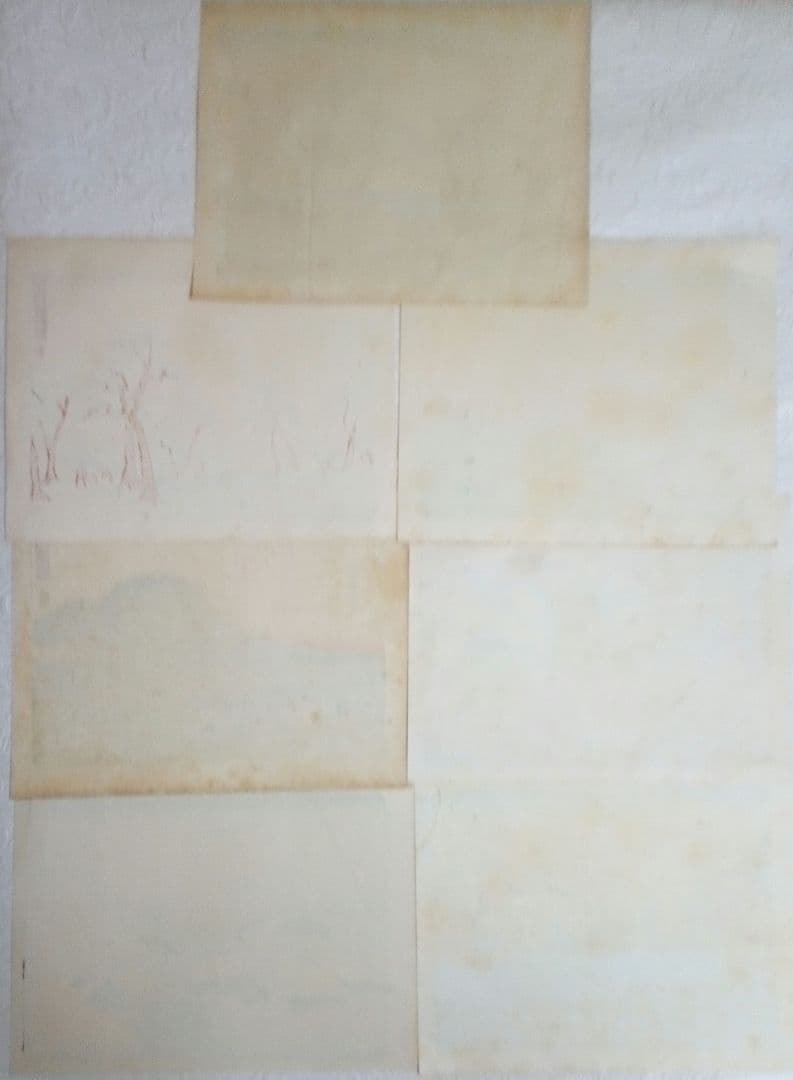 雑誌写真通信の口絵(復刻浮世絵版画)7枚売り大正11年出版