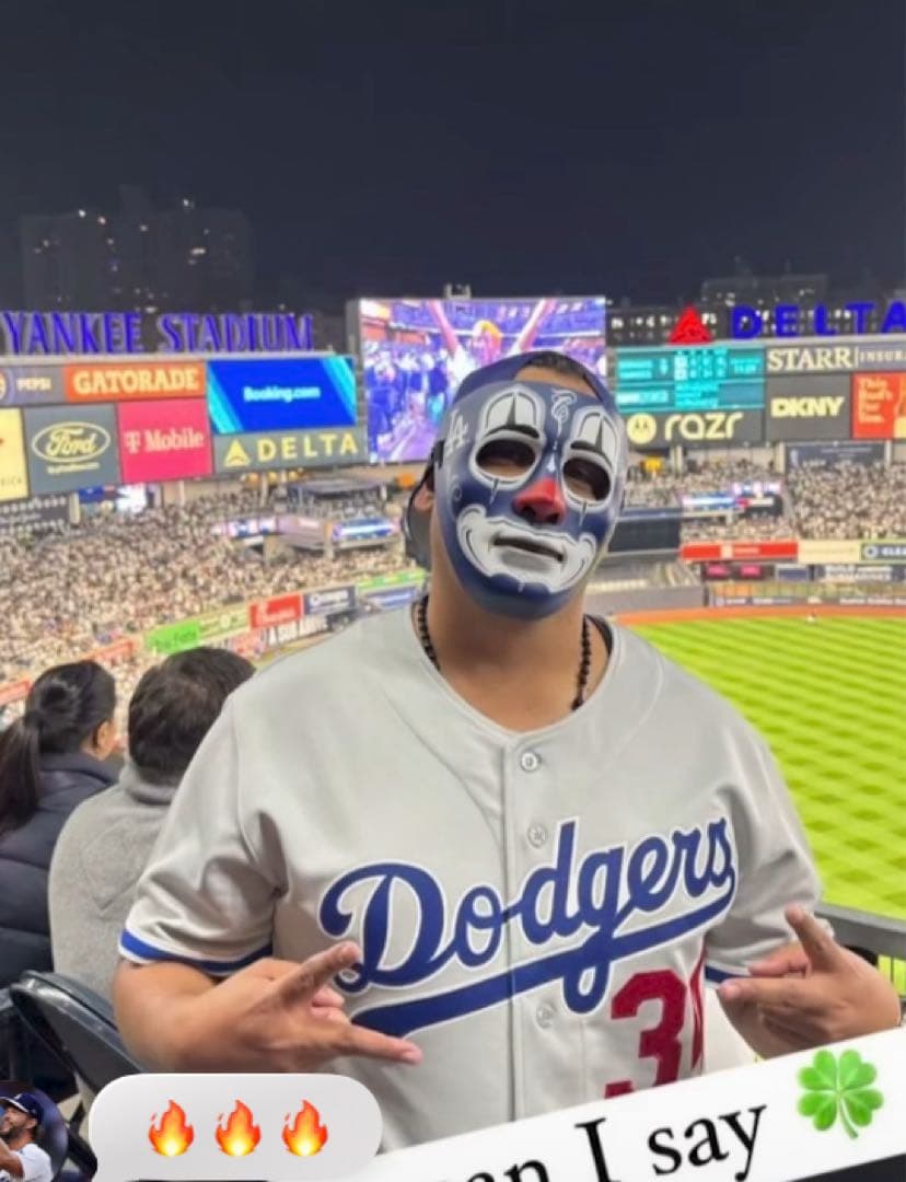 記念グッズ Mr Cartoon MLB CLOWN MASK LA.Dodgers
