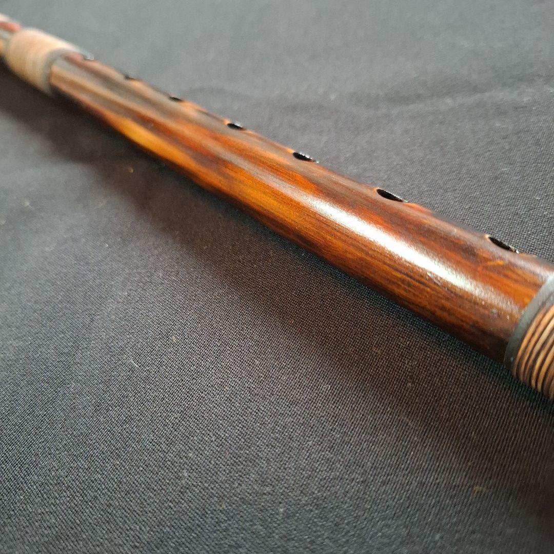 篠笛　古典調　3本調子　7穴　天地胴藤巻き　超鐵仕様