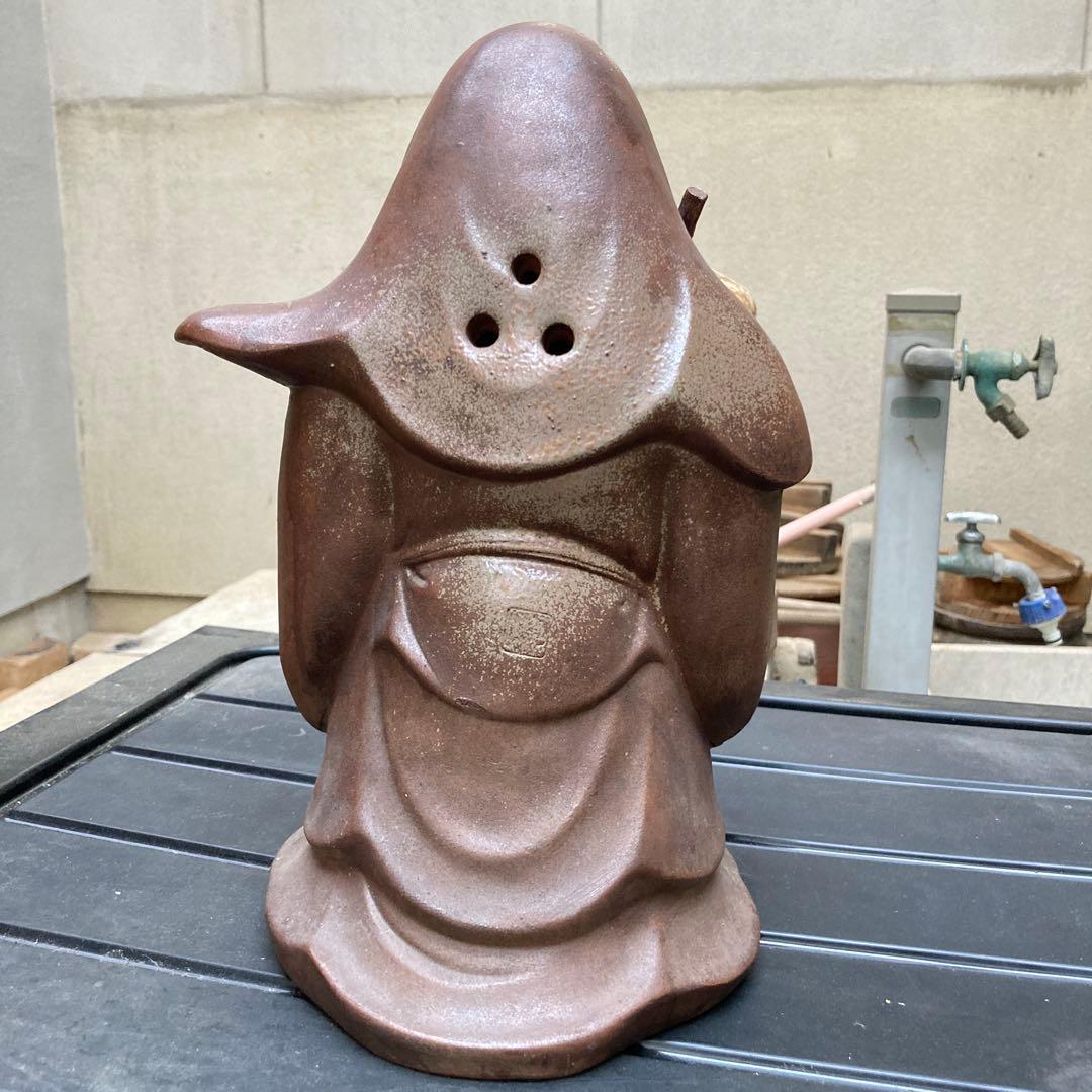 古備前　七福神　福禄寿　置物