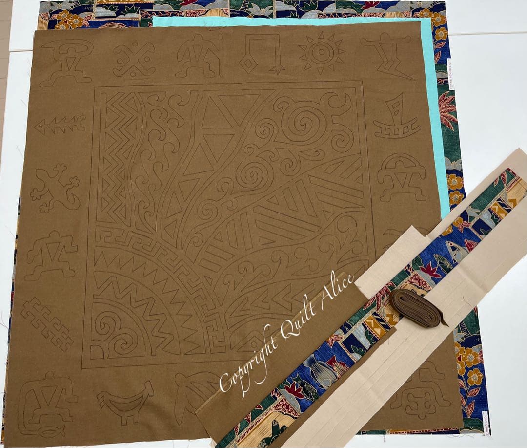 ちよみハワイアンキルトキット！ネイティブハワイアンキルト