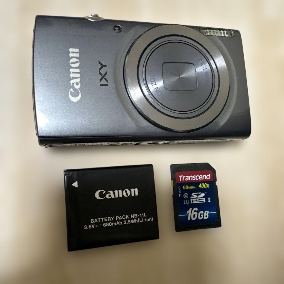 Canon IXY150 デジタルカメラ 16GBメモリーカード付き