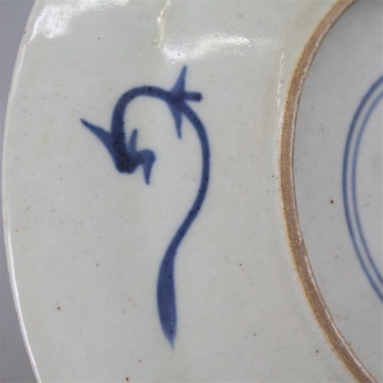 清青花仏手花卉皿 景徳鎮 陶磁器 装飾品 現代工芸品美術品 置物