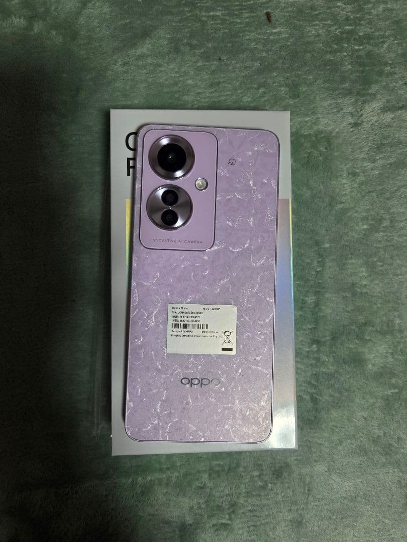 【新品同様】OPPO Reno11 A 本体 SIMフリー 　コーラルパープル