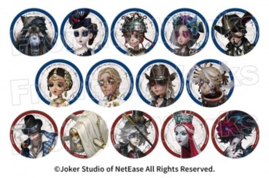 アイデンティティ　第五人格　缶バッジ　設定画SSR Vol.1　10箱セット