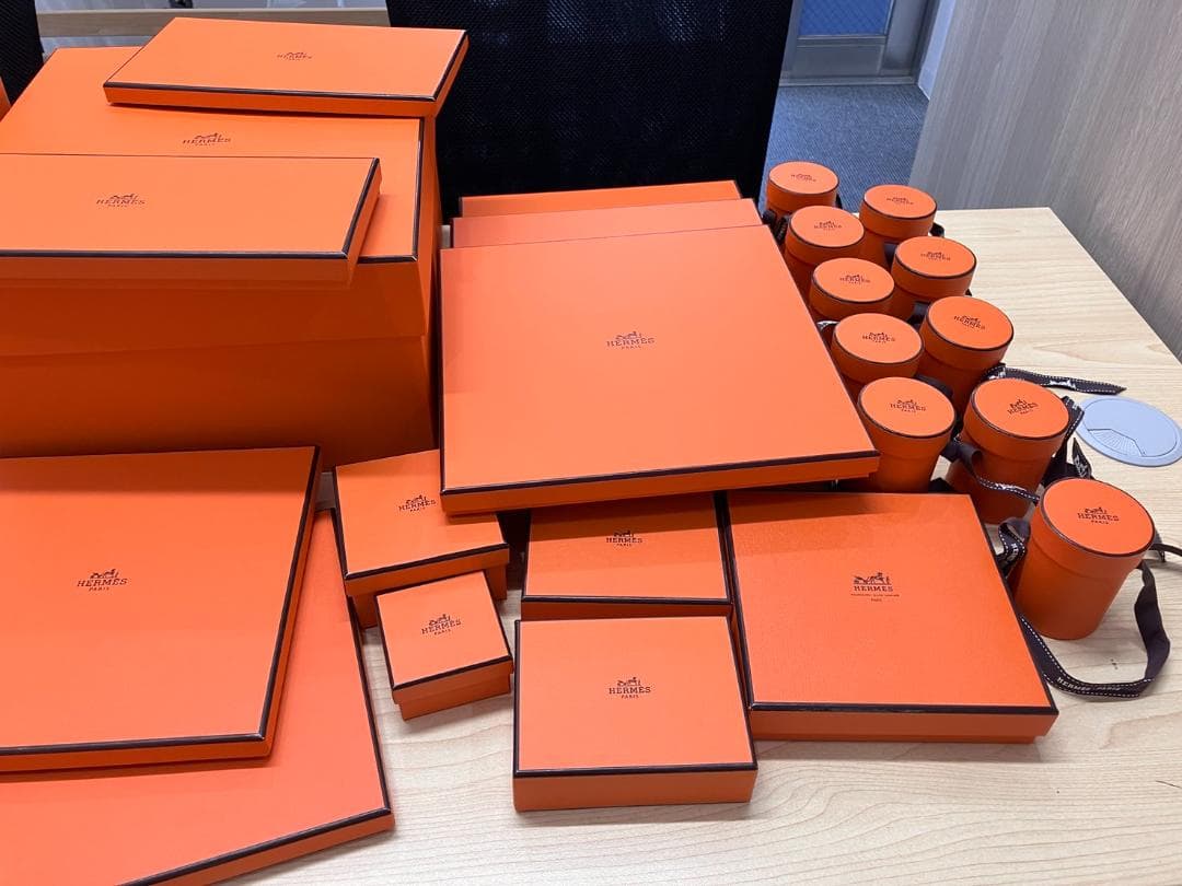 エルメス　BOX　箱のみ　計３４個　ほぼ綺麗なお品物！！多少スレ等あり