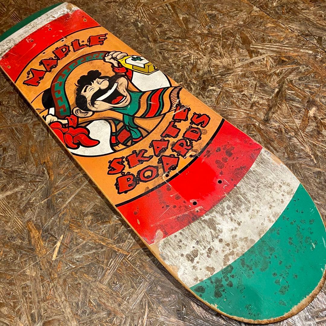 スケートボード Rare 90s Maple Mexico Skateboard Deck