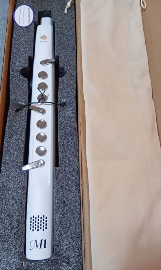 電子 デジタル サックス 吹奏 管楽器 エレフエ サクソフォン ウインドシンセ白