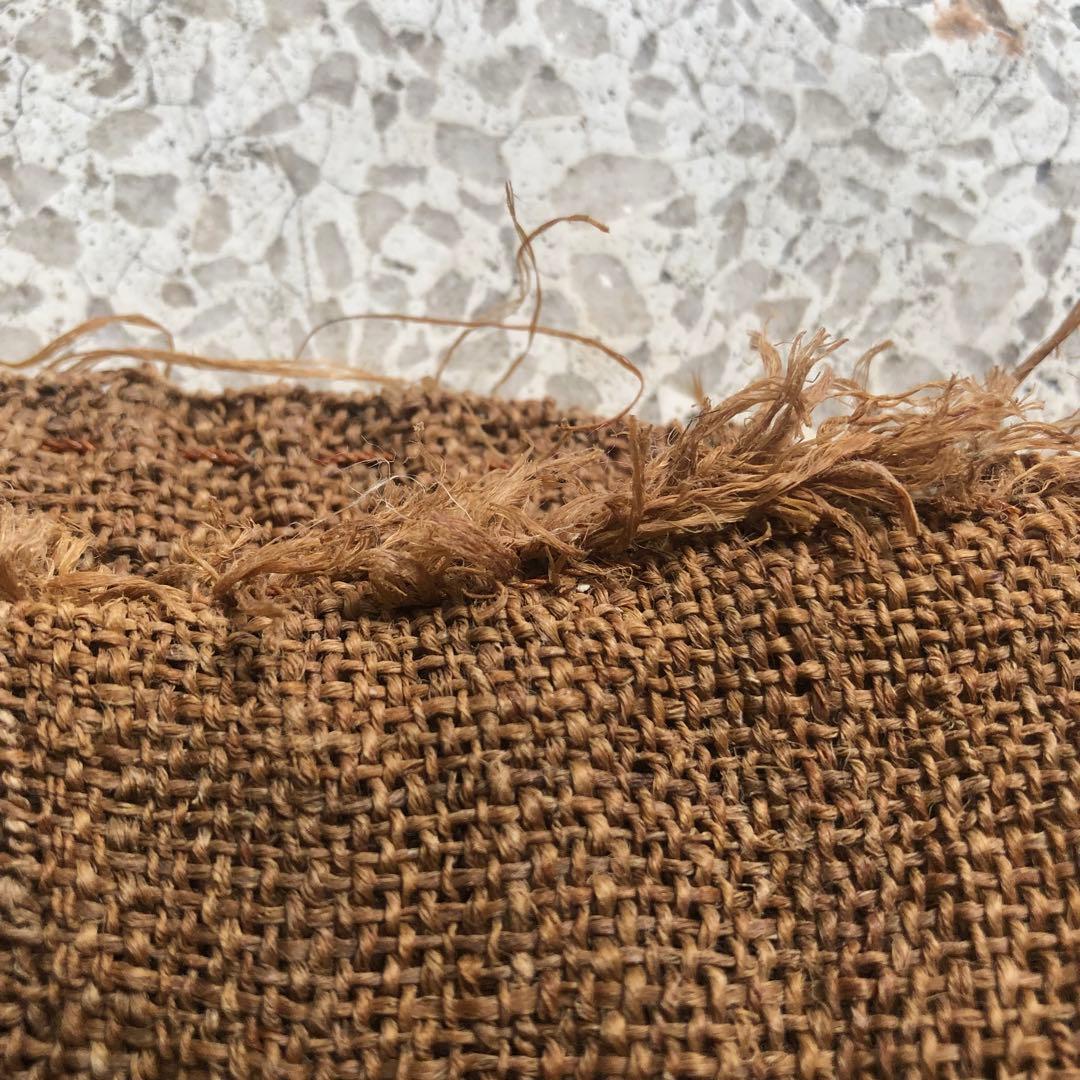 古シナ布　科布　襤褸 東北地方 大正時代 古袋 アンティーク　しな布