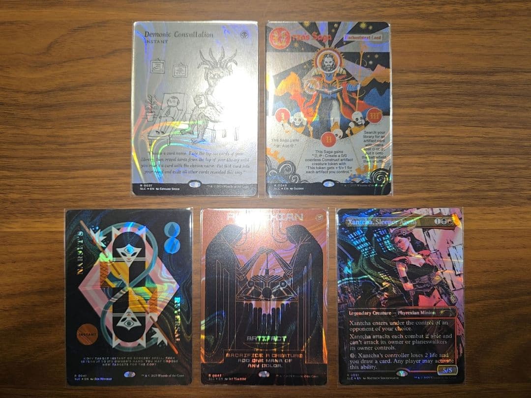 5枚セット【ハロー・Foil】ウルザの物語　ファイレクシアの供犠台　希少　限定品