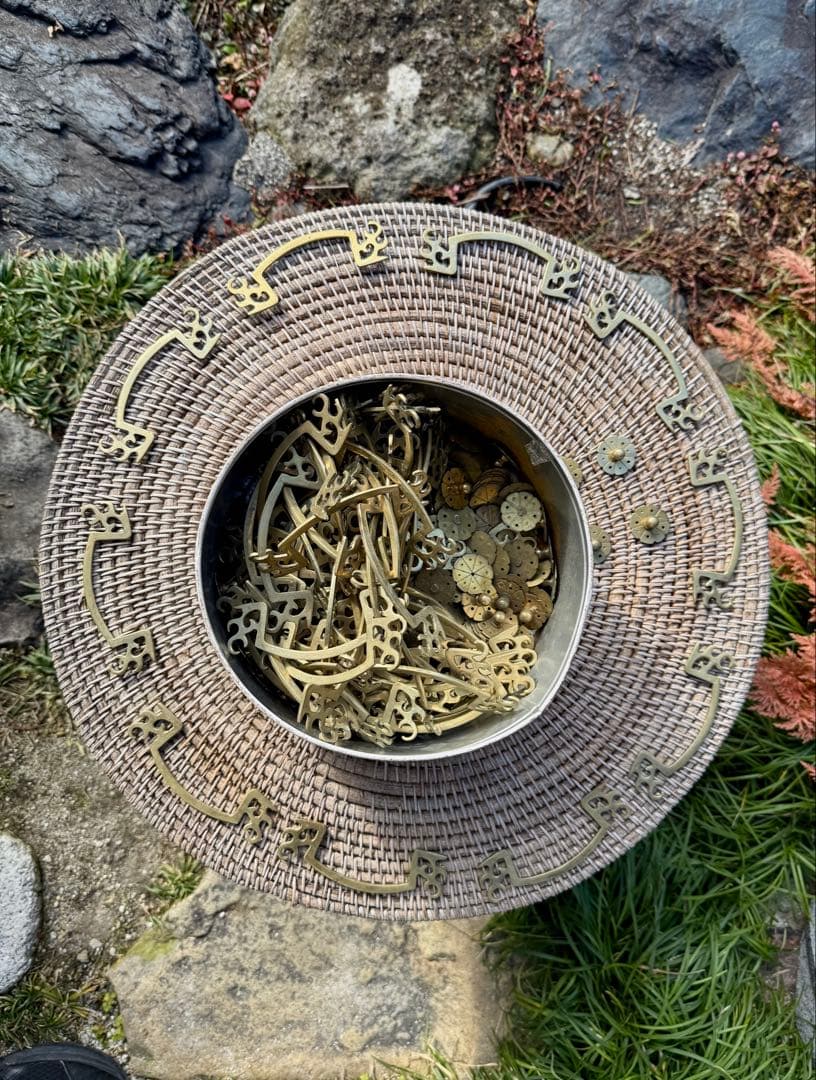 ヴィンテージ　素材　金属製　装飾パーツセット　DIY アクセサリー　ハンドメイド