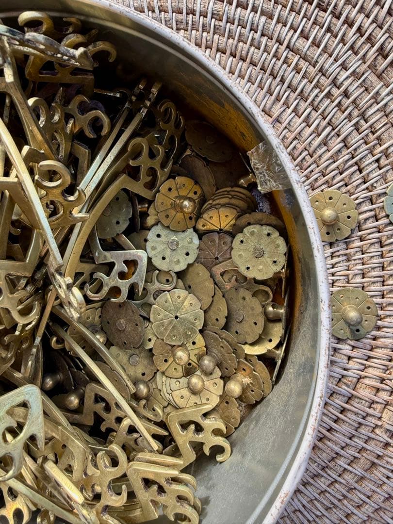 ヴィンテージ　素材　金属製　装飾パーツセット　DIY アクセサリー　ハンドメイド