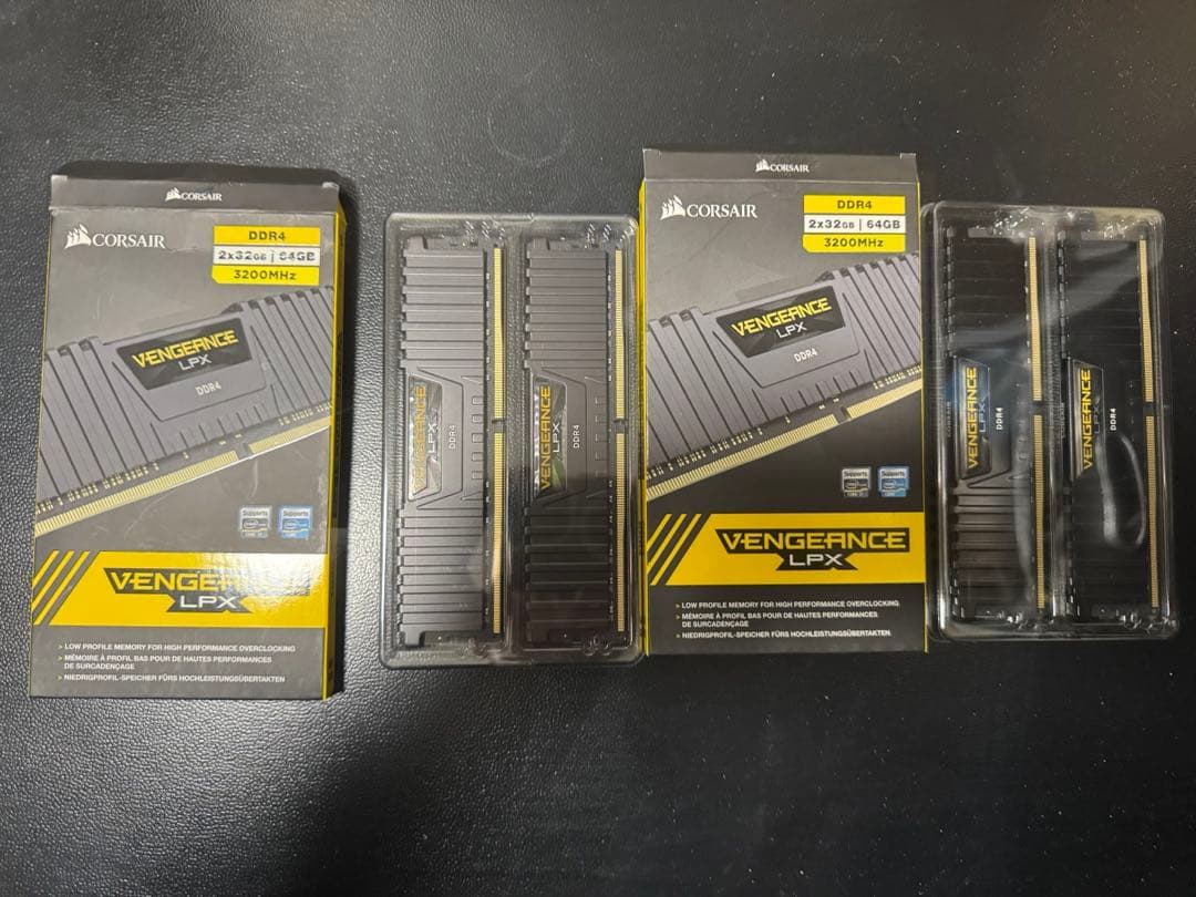 Corsair Vengeance LPX DDR4 32GB×2枚 2セット