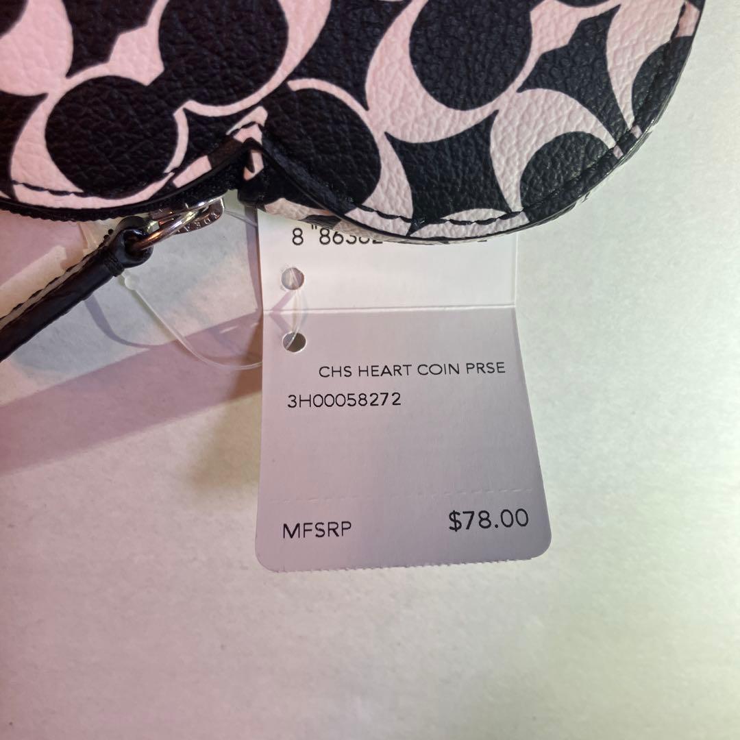 M*様 【新品未使用タグ付き】COACH 財布　ハート型