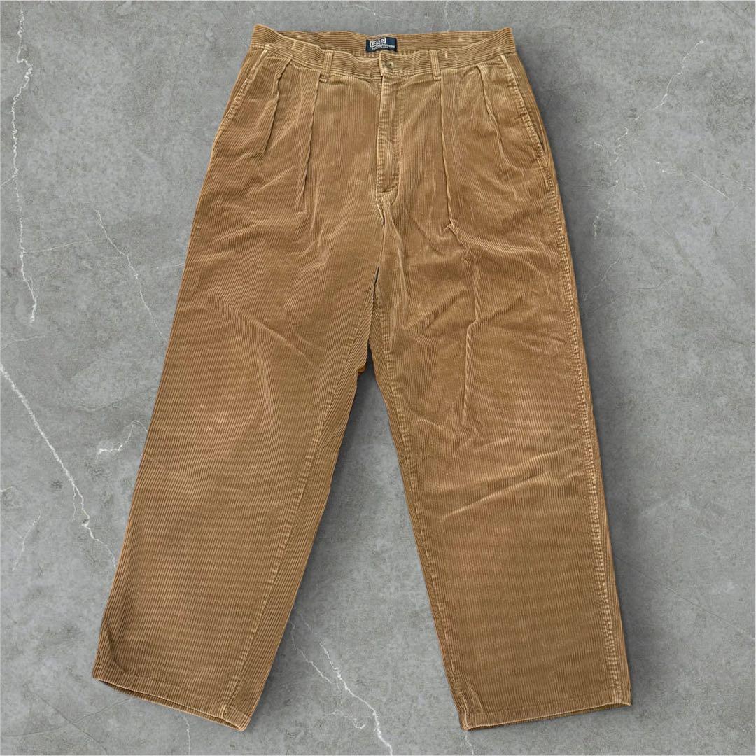 【初期タグ】Ralph Lauren コーデュロイパンツ USA製　W34