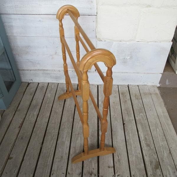 イギリス アンティーク 家具 タオルハンガー タオルレール 英国 6900d