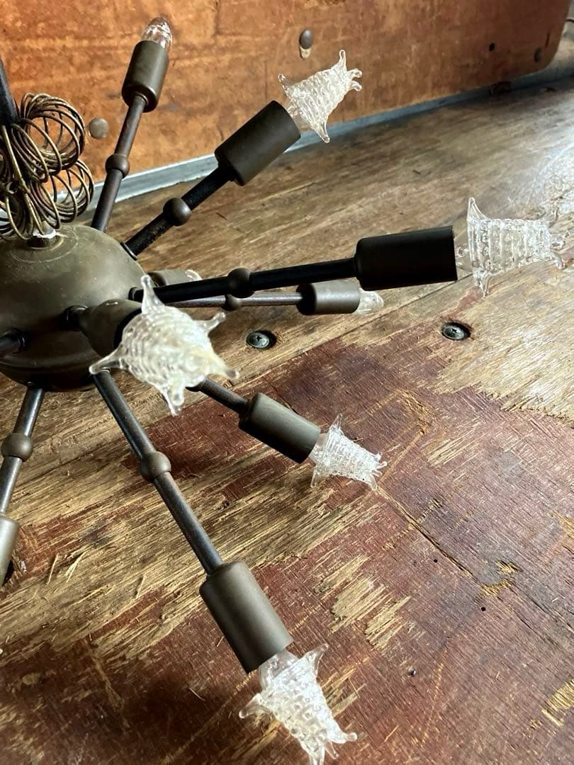 超レアヴィンテージスプートニクランプ16灯/50s1950年代ＵＳＡ